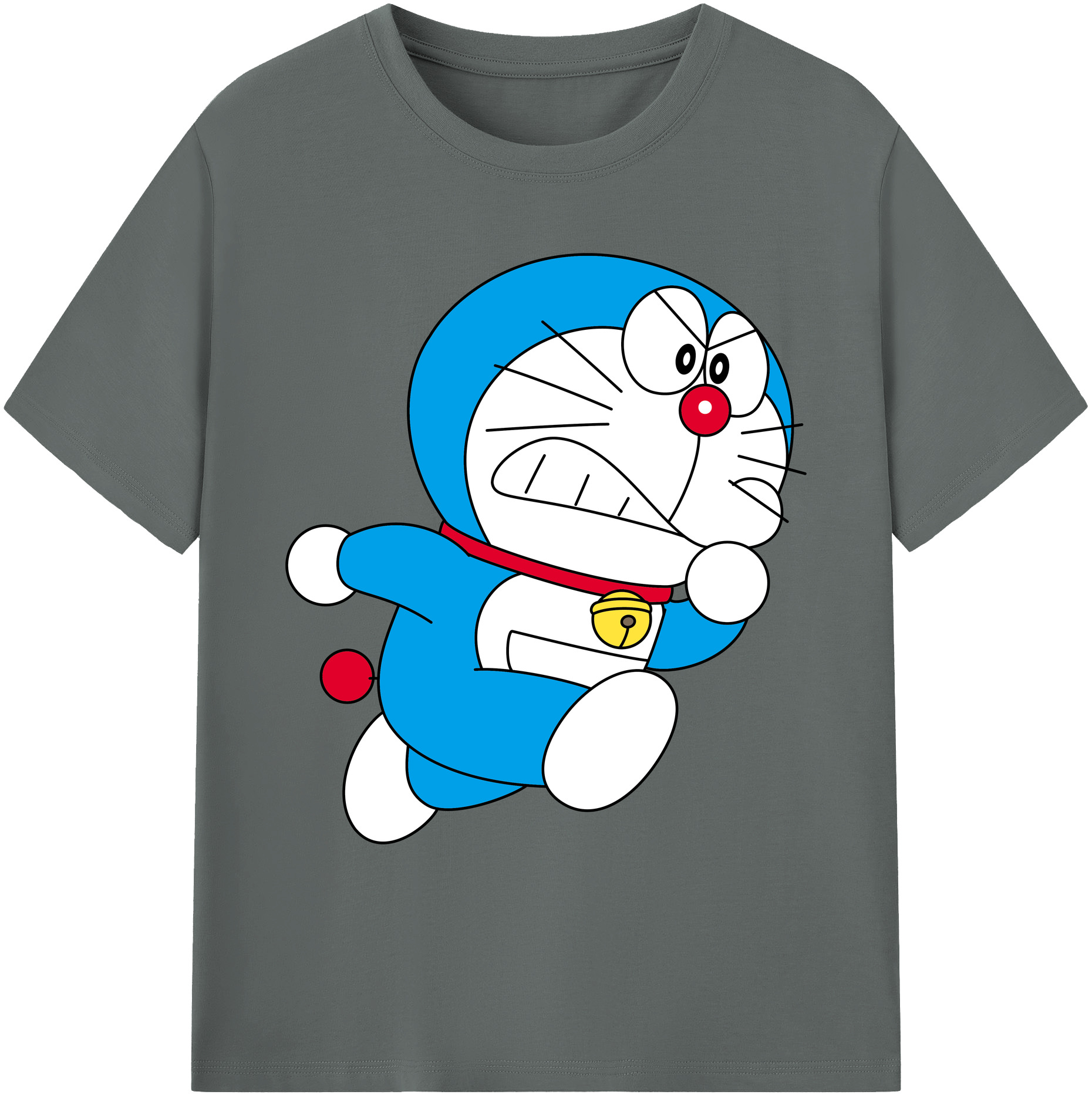 （画像用） ドラえもん Doraemon 綿100％ メンズ半袖Tシャツ｜肌触りやわらか＆通気性